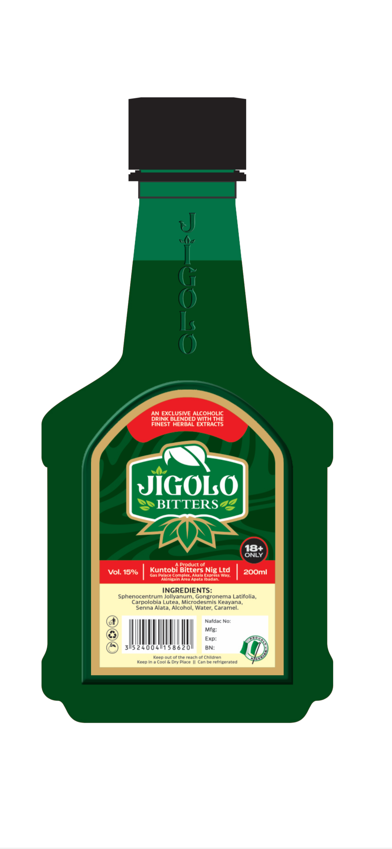 Jigolo Bitters Bottle
